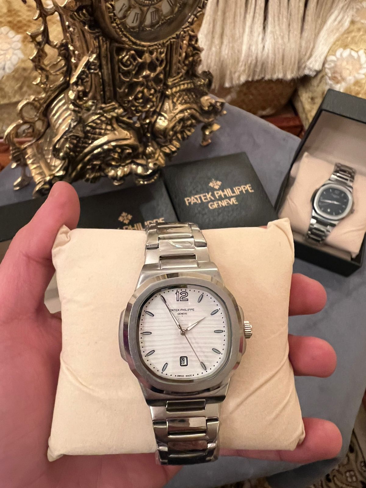 Montre Luxe Classic White Silver Edition